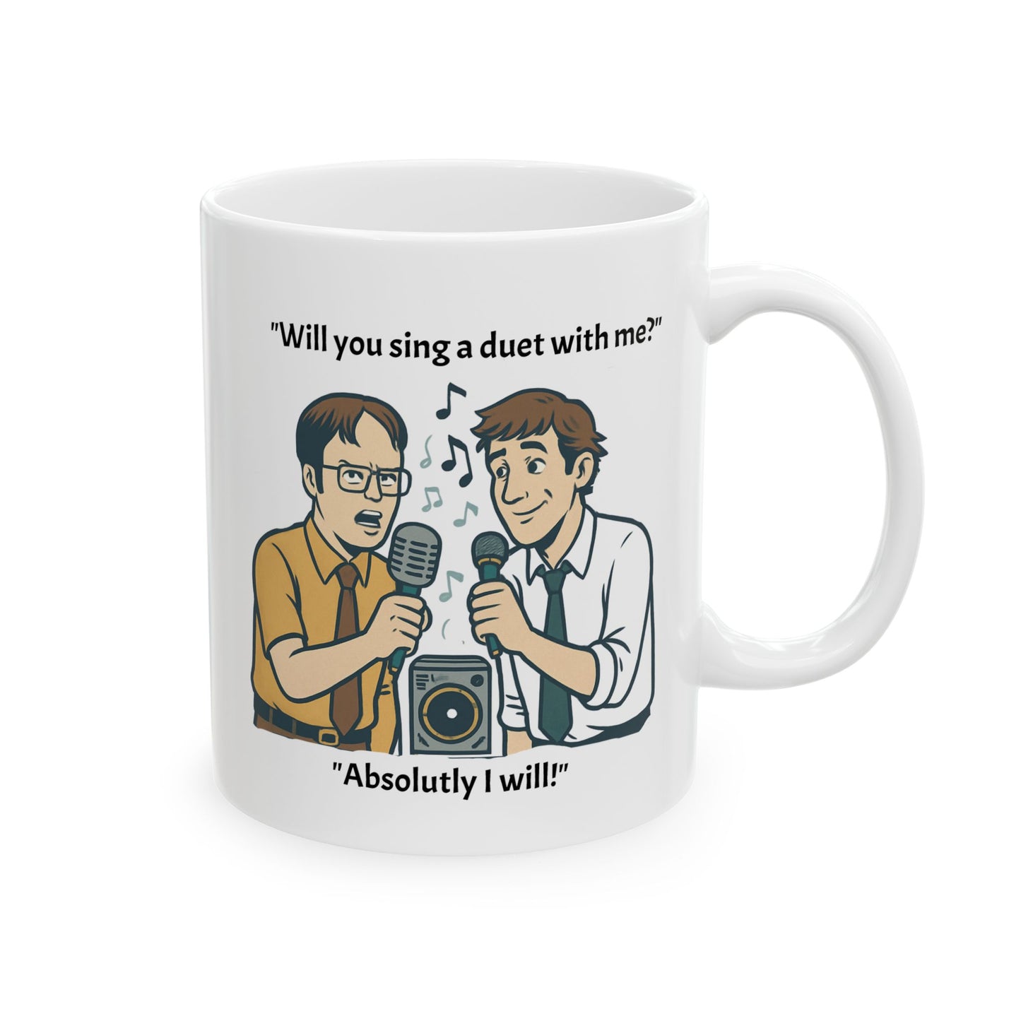 Playful Conversation Ceramic Mug, Funny Coffee Cup, Gift for Coffee Lovers, Humor Mug, Quirky Tea Mug, Conversation Starter