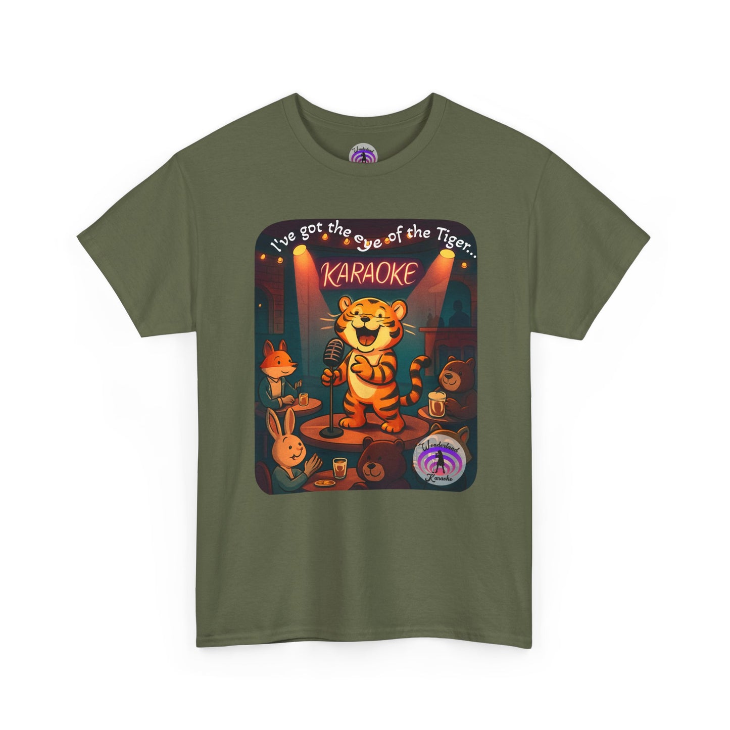 Tiger Eye Unisex Tee - Karaoke Funny Animal Design