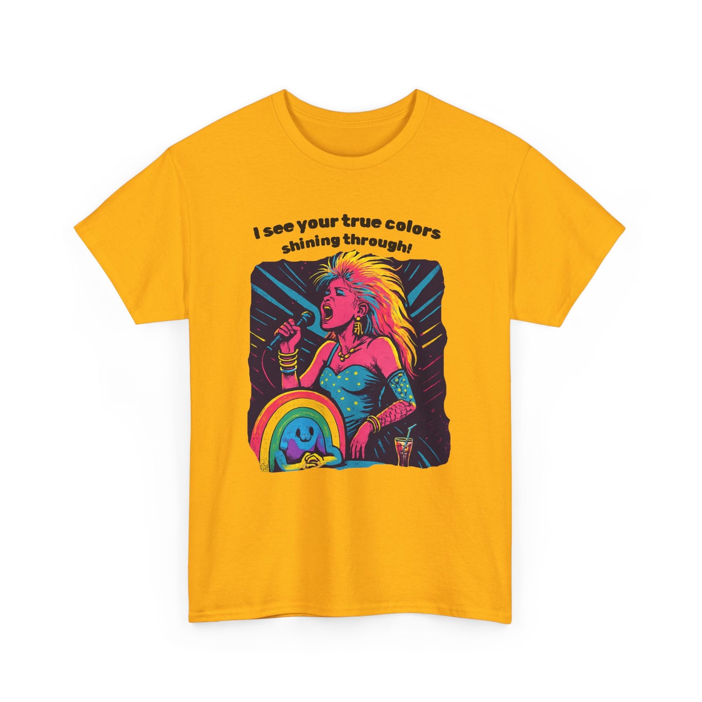 Colorful Retro Tee for Self-Expression, Perfect for Festivals, Casual Wear, Gift for Friends, LGBTQ+ Pride, Summer Fun