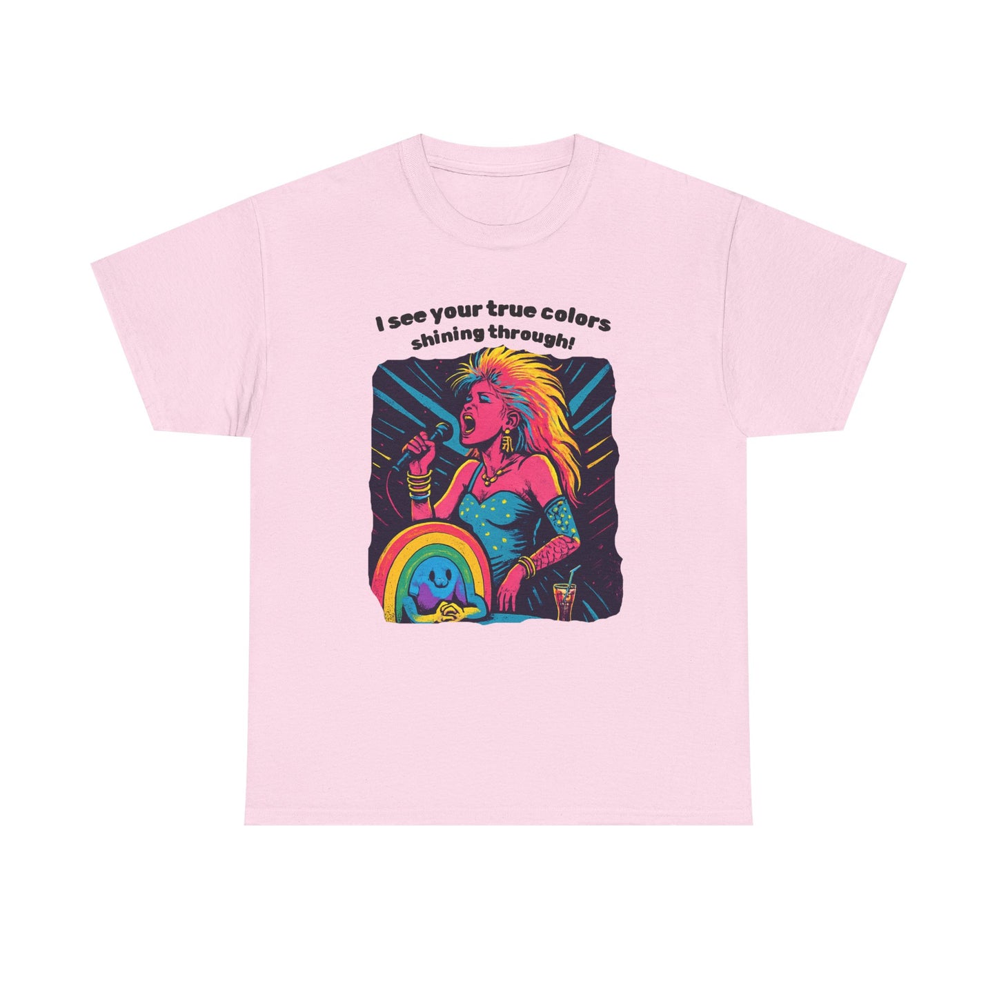 Colorful Retro Tee for Self-Expression, Perfect for Festivals, Casual Wear, Gift for Friends, LGBTQ+ Pride, Summer Fun