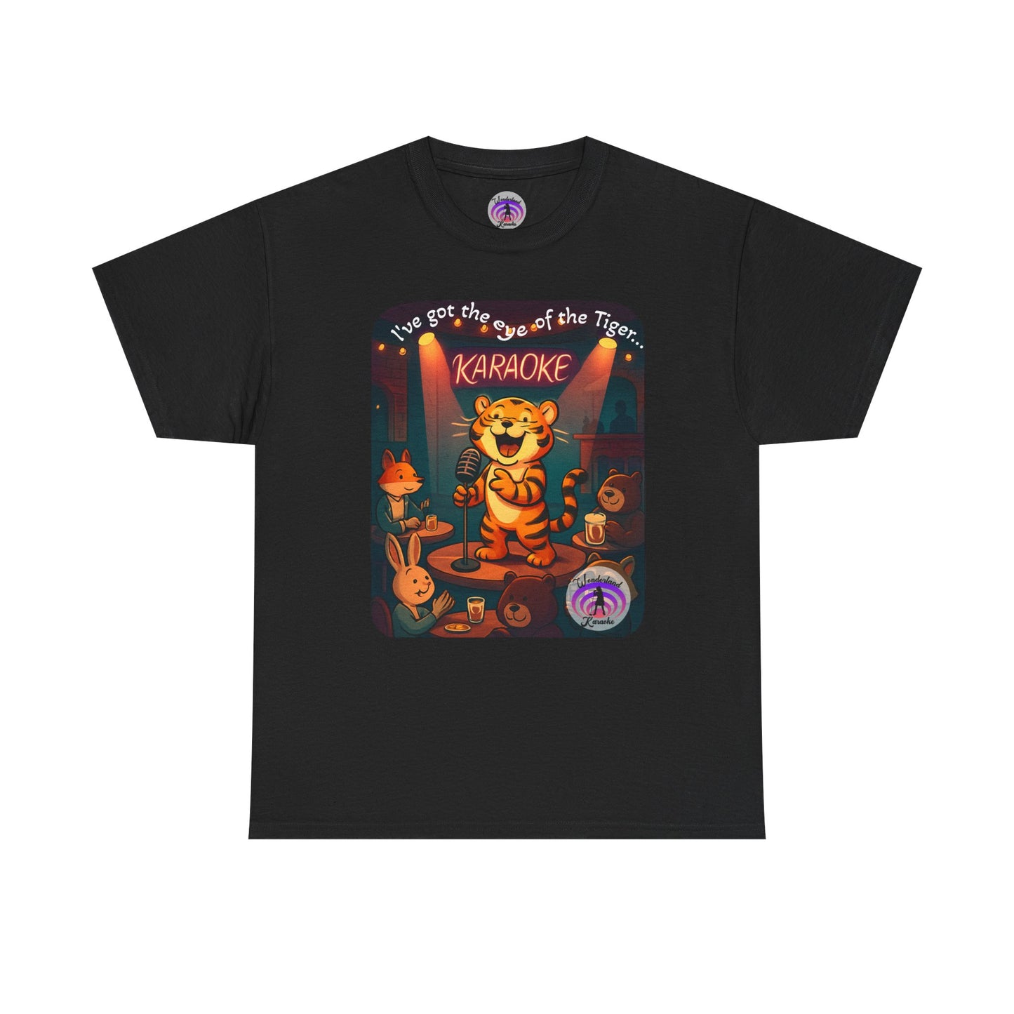 Tiger Eye Unisex Tee - Karaoke Funny Animal Design