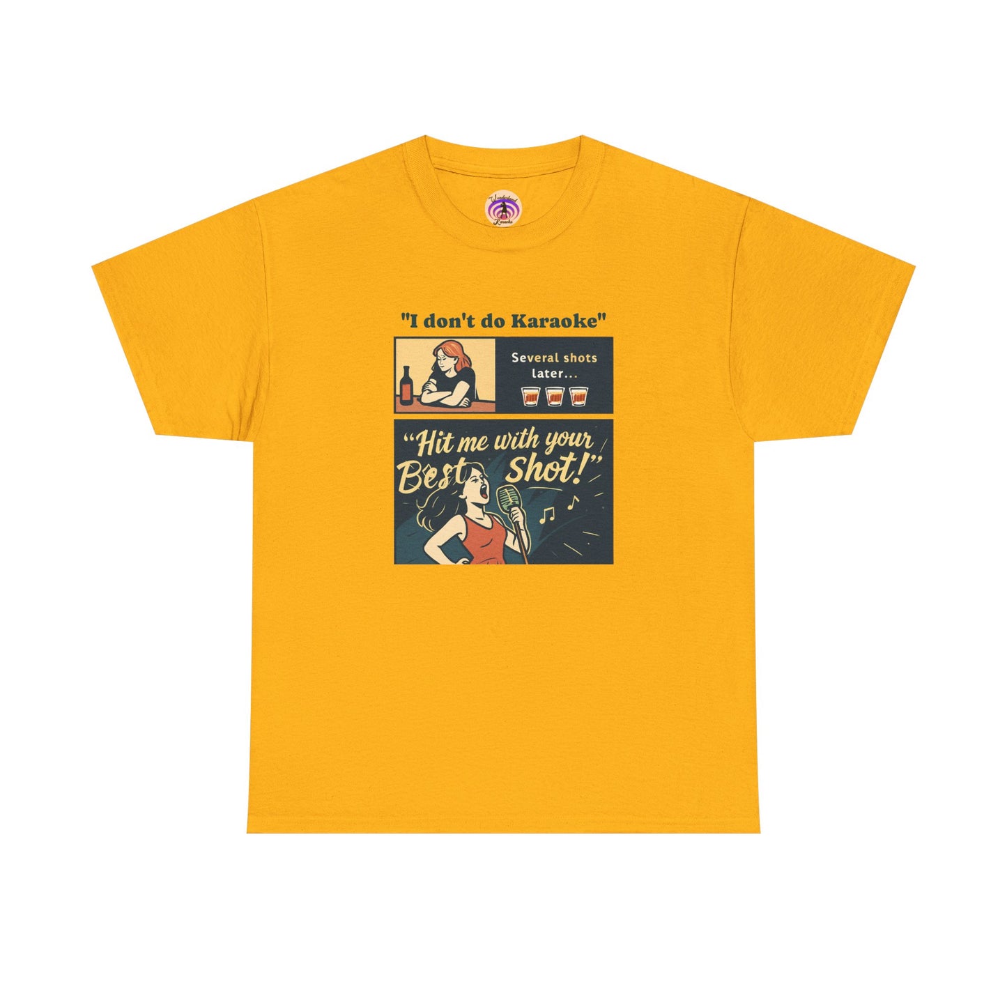 Fun Karaoke T-Shirt, Unisex Cotton Tee, Party Shirt, Gift for Music Lovers, Casual Wear, Unique Humor Apparel