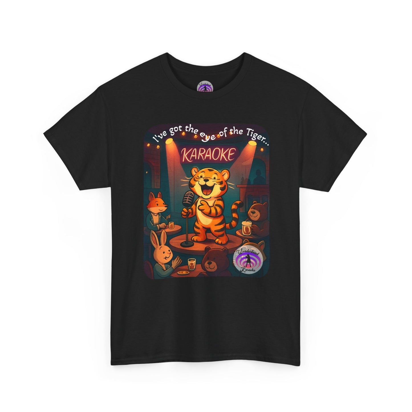 Tiger Eye Unisex Tee - Karaoke Funny Animal Design