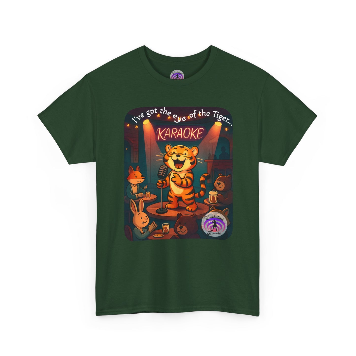 Tiger Eye Unisex Tee - Karaoke Funny Animal Design