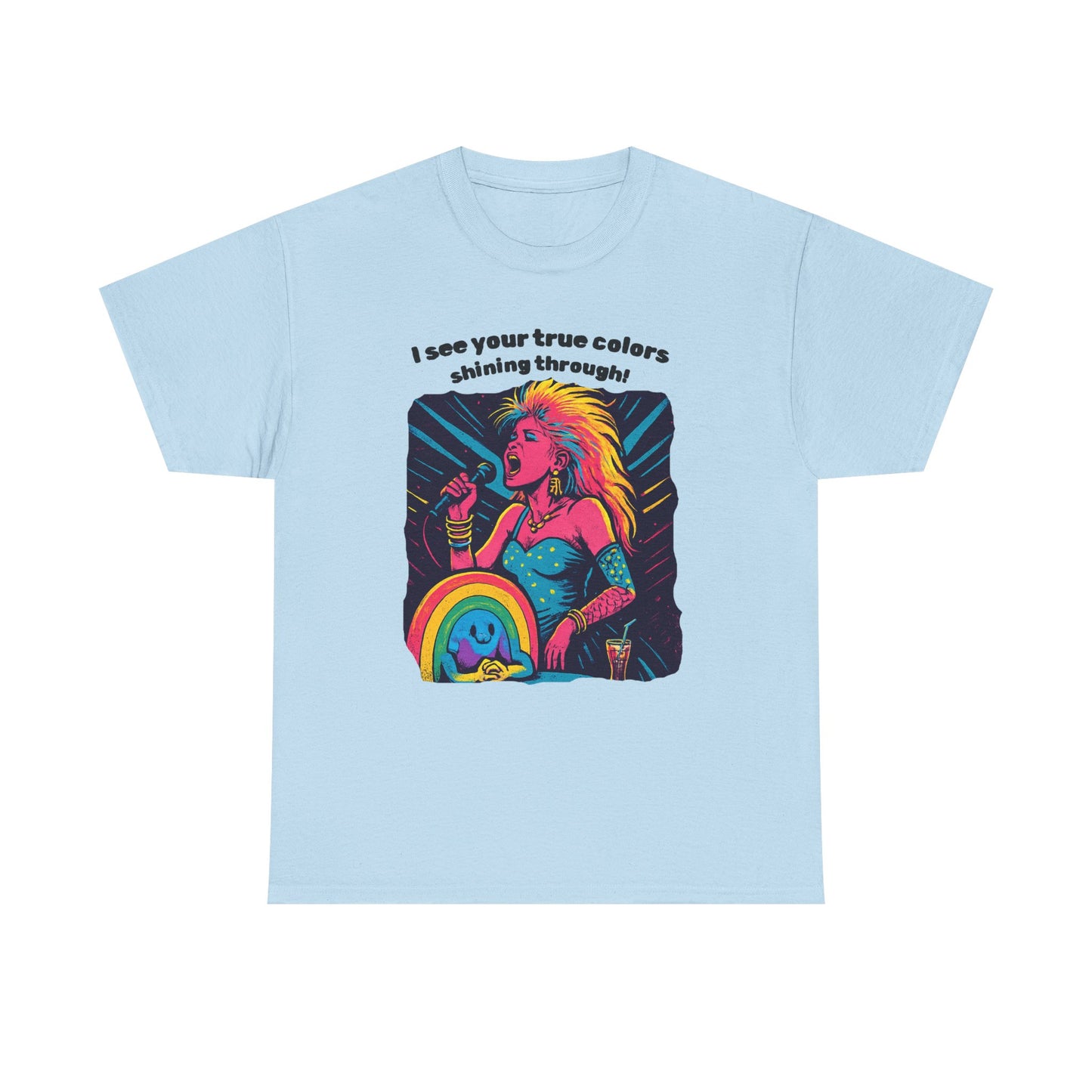 Colorful Retro Tee for Self-Expression, Perfect for Festivals, Casual Wear, Gift for Friends, LGBTQ+ Pride, Summer Fun