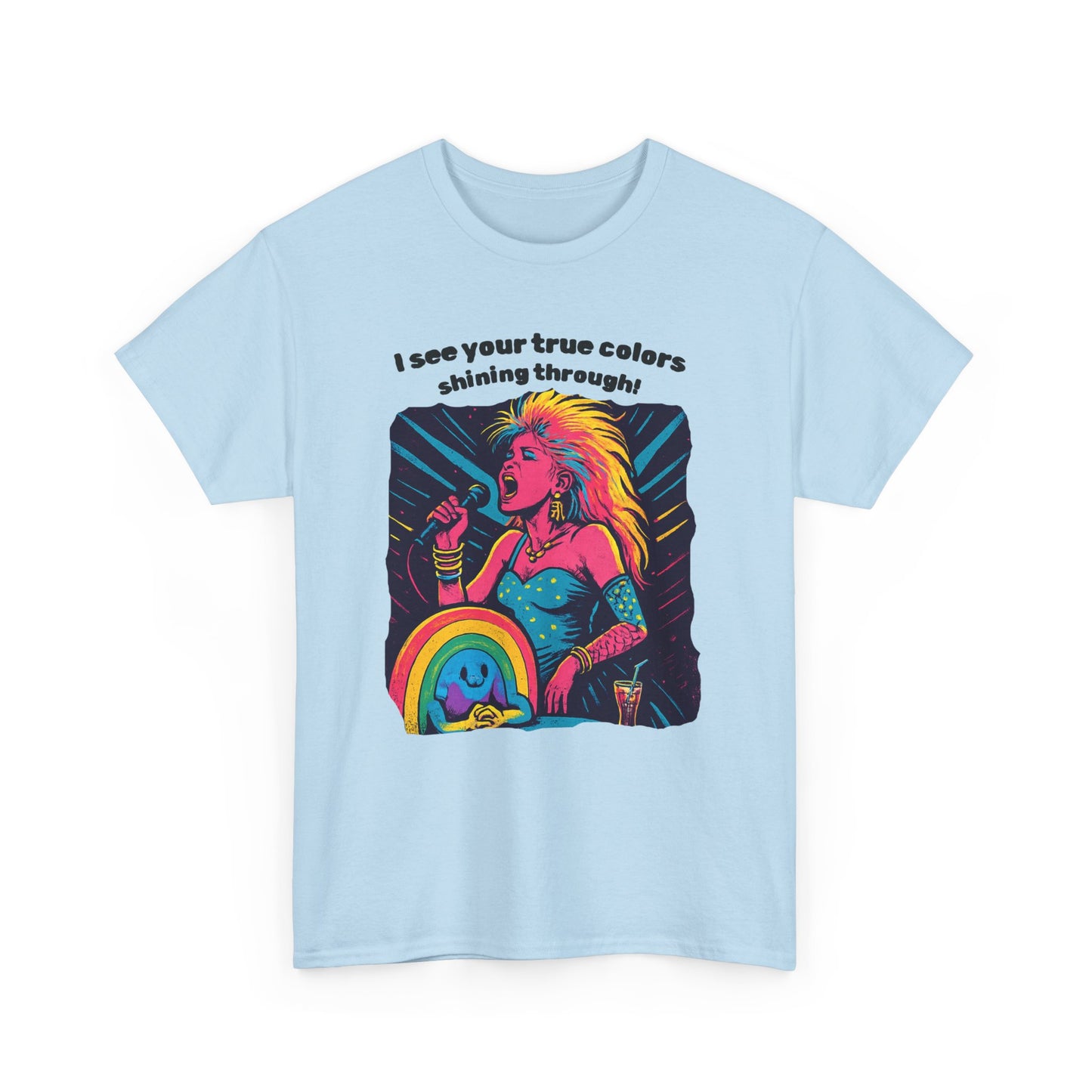 Colorful Retro Tee for Self-Expression, Perfect for Festivals, Casual Wear, Gift for Friends, LGBTQ+ Pride, Summer Fun