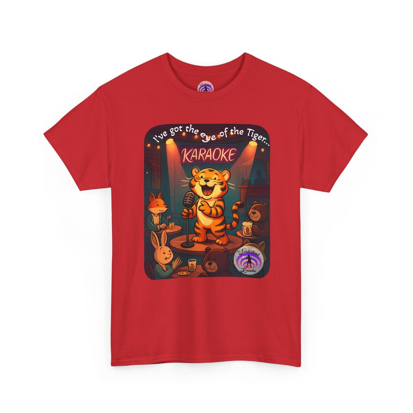 Tiger Eye Unisex Tee - Karaoke Funny Animal Design