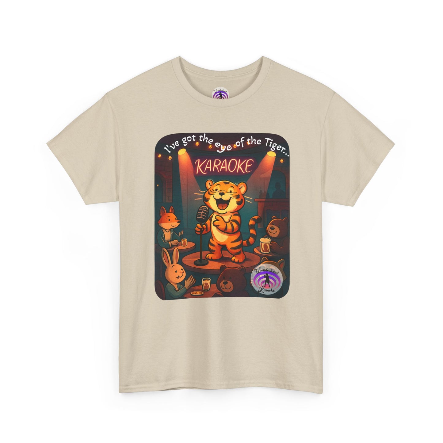 Tiger Eye Unisex Tee - Karaoke Funny Animal Design