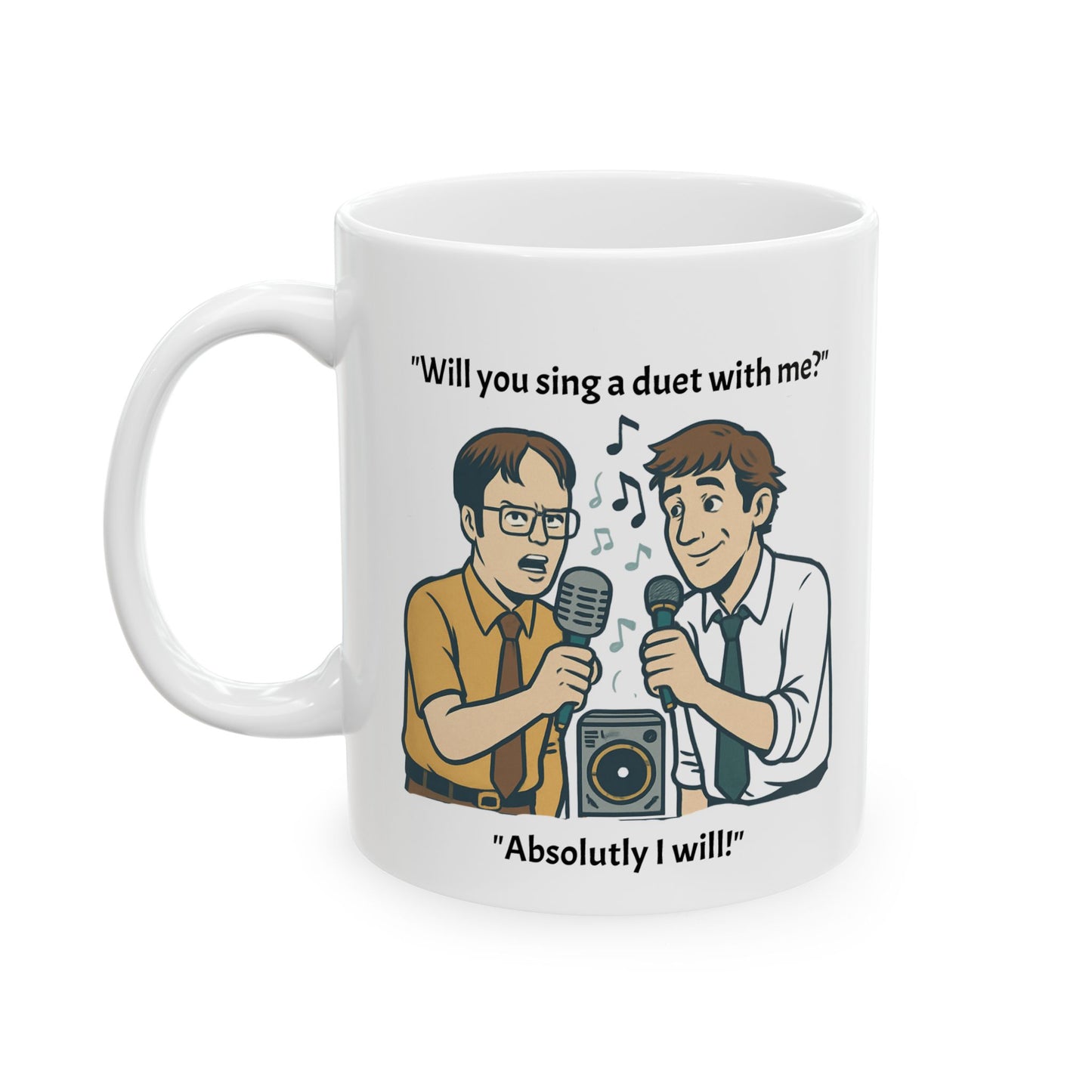 Playful Conversation Ceramic Mug, Funny Coffee Cup, Gift for Coffee Lovers, Humor Mug, Quirky Tea Mug, Conversation Starter